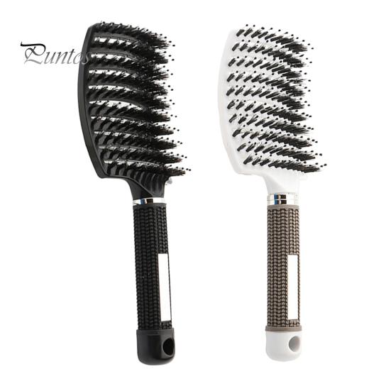 

2 шт. вентилируемая щетка для волос портативная антистатическая тонкая густая вьющаяся длинная влажная сухая щетка для волос для женщин и девочек массаж кожи головы укладка волос распутывание расческа E