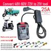 E-bike Converter Cable: 48V/60V/72V to 21V for Makita Tools