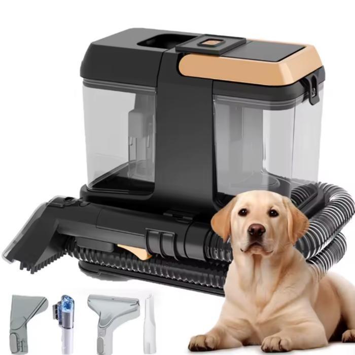Portable Carpet and Upholstery Cleaner, 9 kPa, 4 Brush Heads - for Sofas, Car Interiors and Pet Hair