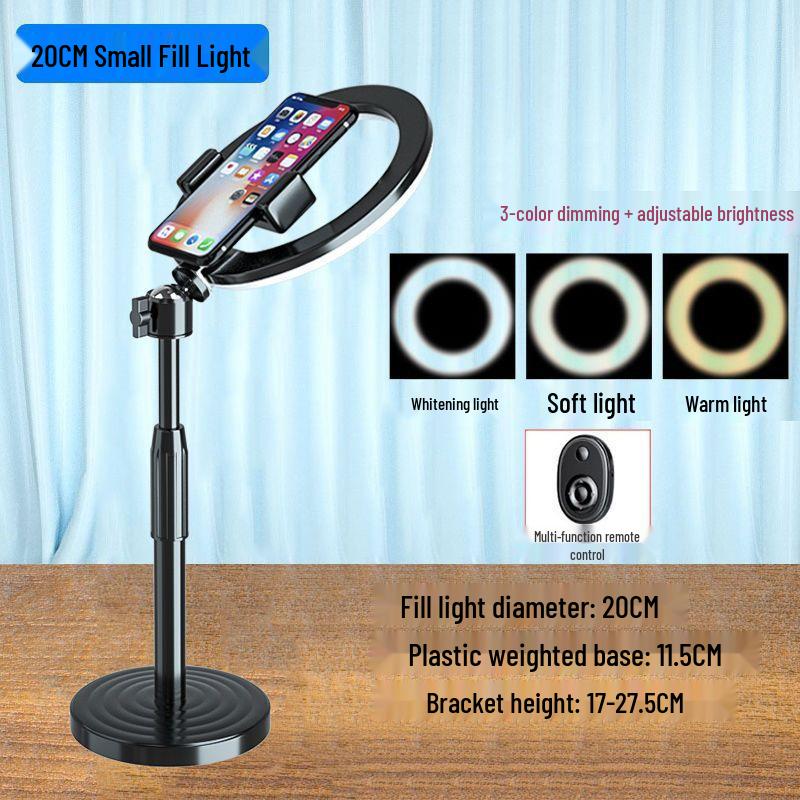 Multifunctional Phone Stand for Overhead Shooting, Live Streaming, E-commerce, Fill Light, and Anti-shake Still Life Photography.