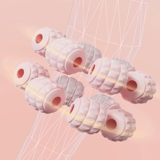 Anti-Cellulite Leg Massage Roller Lymphatic Drainage Deep Tissue Therapy Thighs Arm Back Shoulder Muscle Relaxation Massage Tool with 15 Rollers