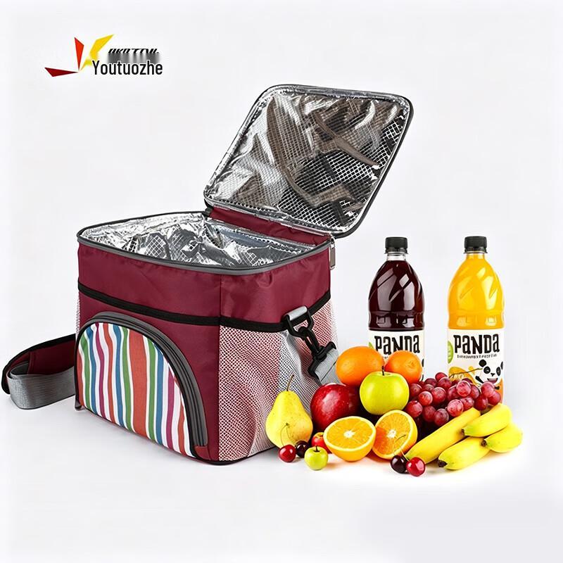Portable Insulated Lunch Cooler Bag 28x21.5x24cm