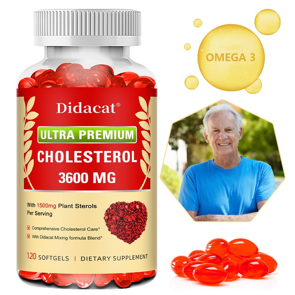 Limpieza de Colesterol Protege Arterias Control de Colesterol Corazón 120 Cápsulas