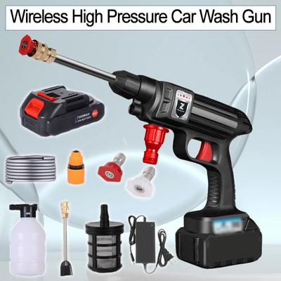 Wireless High Pressure Car Wash Gun 30Bar Battery Foam Generator Car Washing Machine for Auto Home Cleaning Washing Machine