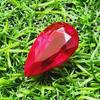 24.90 Ct Heated Ceylon Red Ruby Pear Cut Faceted Loose Gemstone
