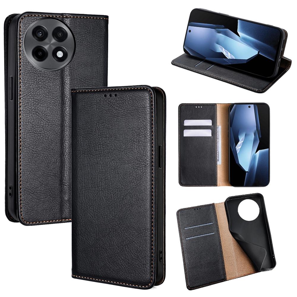 For OnePlus Ace 5 5G/5 Pro 5G Case Wallet PU Leather Magnetic Auto-Absorbed Phone Cover