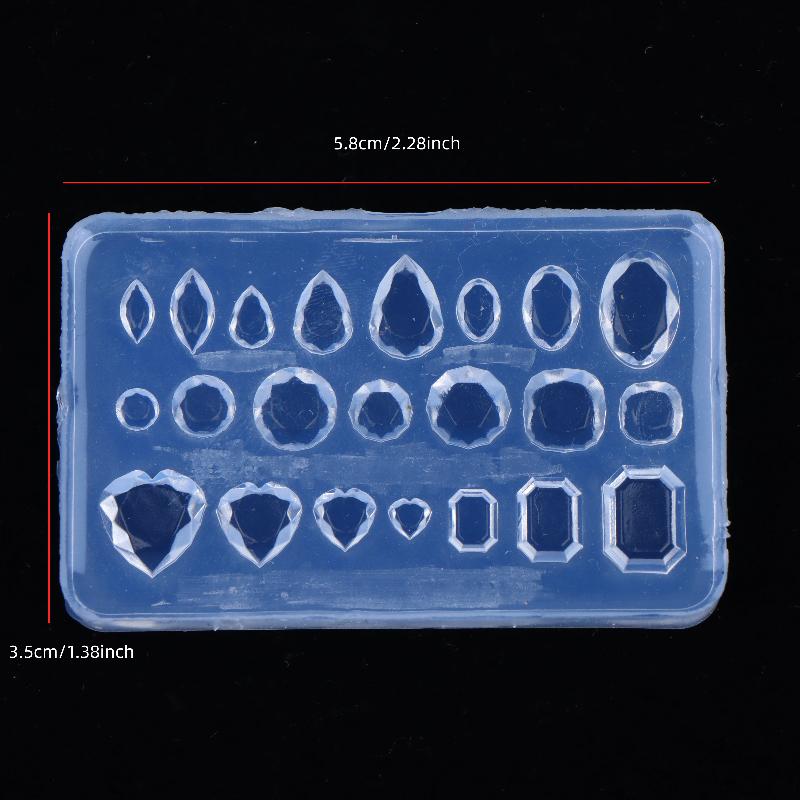 Nail Art Silicone Mold Multiple Styles Gemstone Diy Tool Jewelry Making Resin Silicone Mould Casting Mold