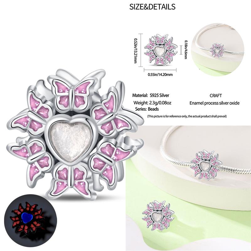 Copper Classic Purple Retro Heart Shape Lotus Angel Pattern Charms Beads Fit Necklace Bracelets Pendant Diy Jewelry