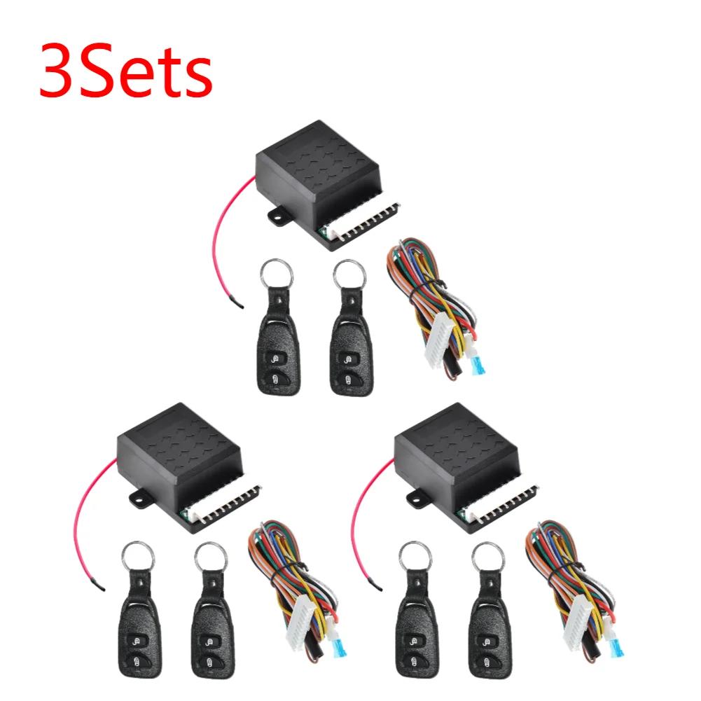 12V Car Remote Central Door Lock Actuator 2 Remote Control Auto Start Stop System Anti-Theft Car Door Lock Locking Car Alarm