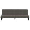 Vidaxl 2-Seater Sofa, Dark Grey, Upholstered In Velvet