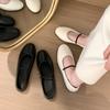 French 2025 New Fairy Gentle Evening Mary Jane Ballet Single Shoes Pregnant Women Lazy Flat Granny Shoes Soft