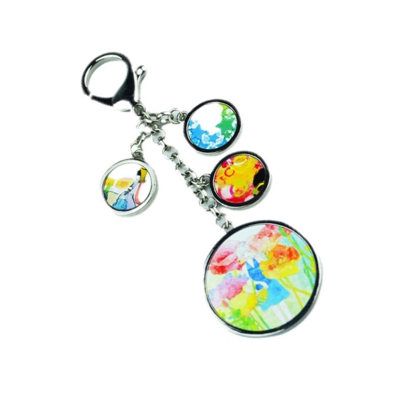 Metal Keyring with Heat Transfer Printing Sublimation Blank Keychain Jewelry Keychains Accessories for Graduates
