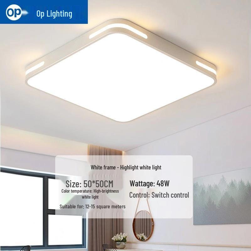Ultra-Thin Minimalist LED Ceiling Light for Living Room, Dining Room, Bedroom - Modern Whole House Lighting Package