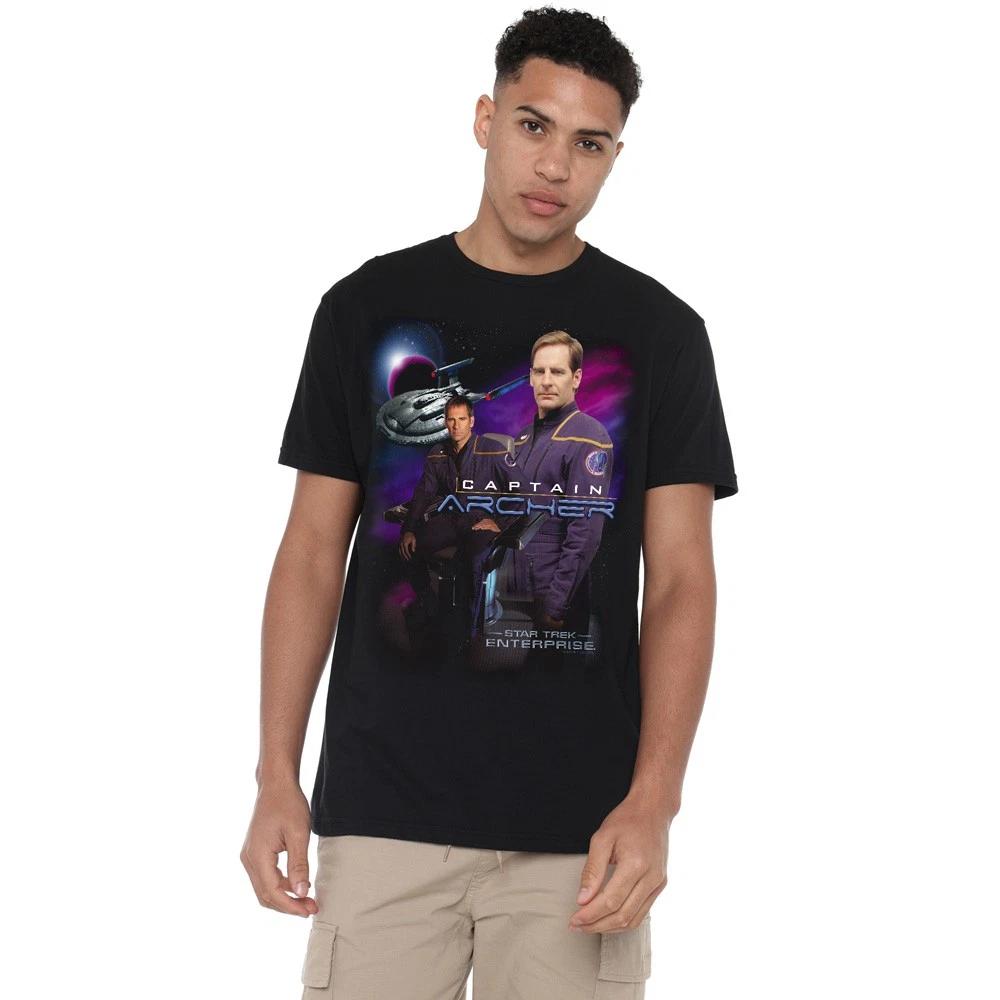 Star Trek Captain Archer T-Shirt S-5XL, Black L