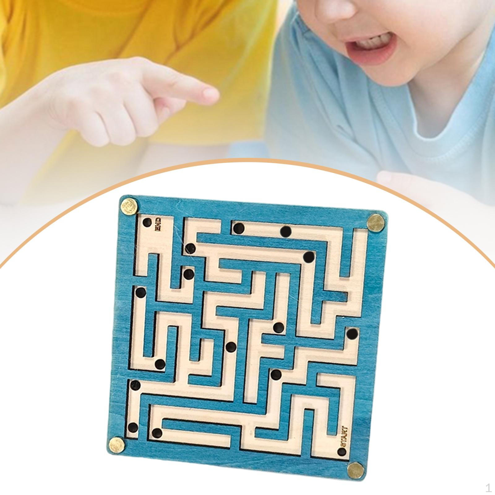 Game with Marble Run Promotes Concentration And Coordination – A Puzzle Board for Ages 8 square