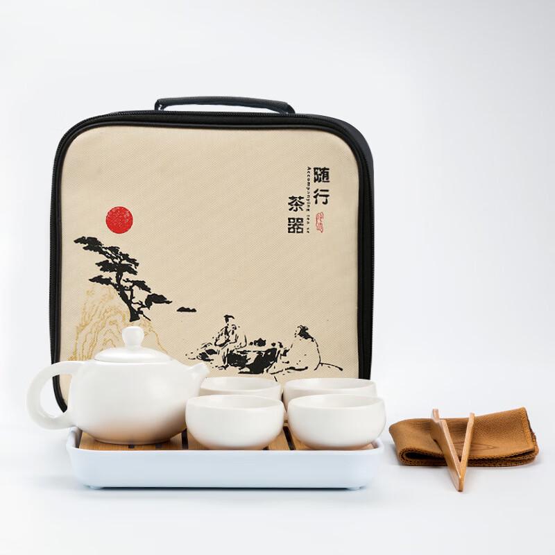 Ding Kiln Ceramic Travel Tea Set