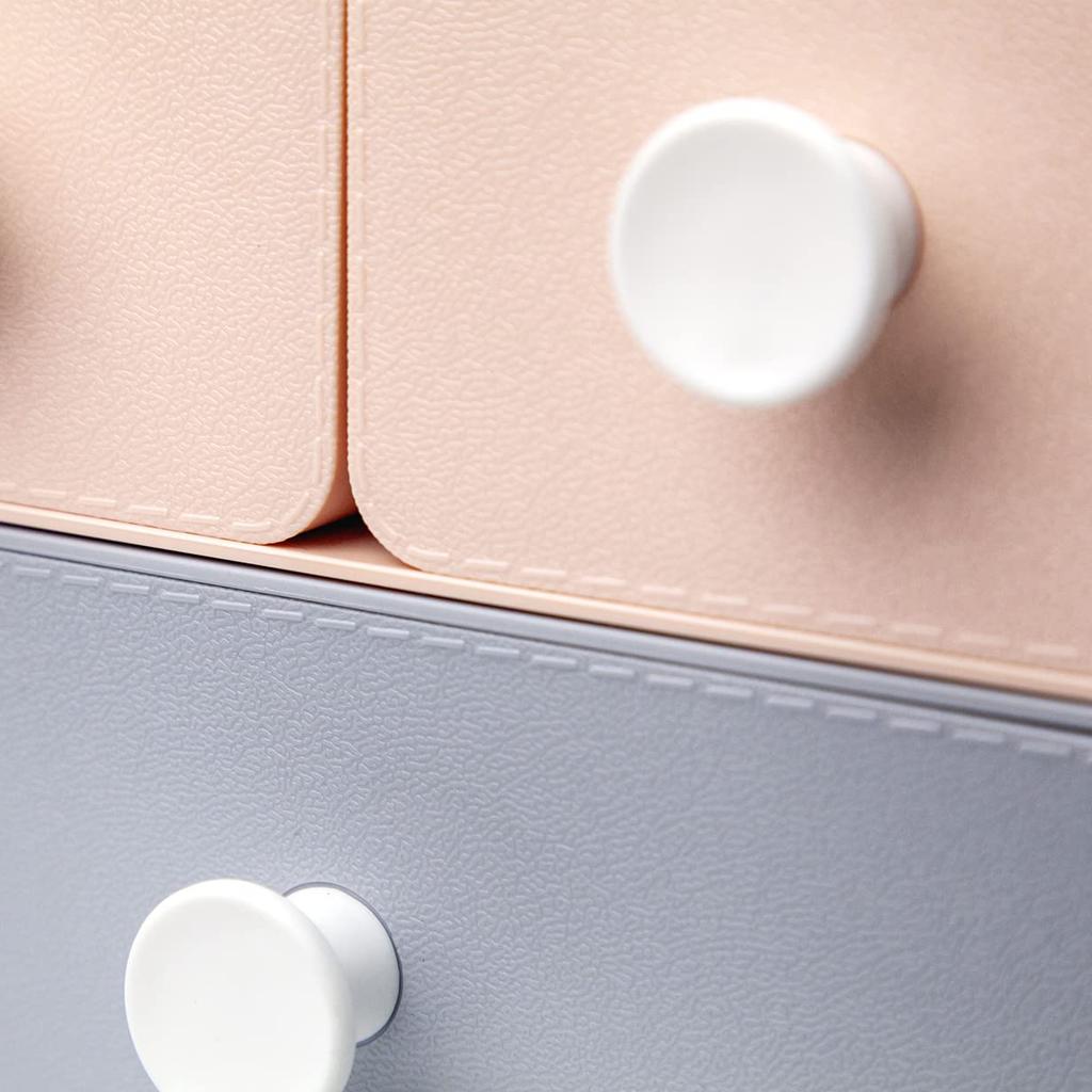 livinbox Desk Trinket Desk Desktop Storage Desktop Trinket Medicine Office Stationery Small Item Stackable and Box, Drawer, Two-Tier Organizer, Box,