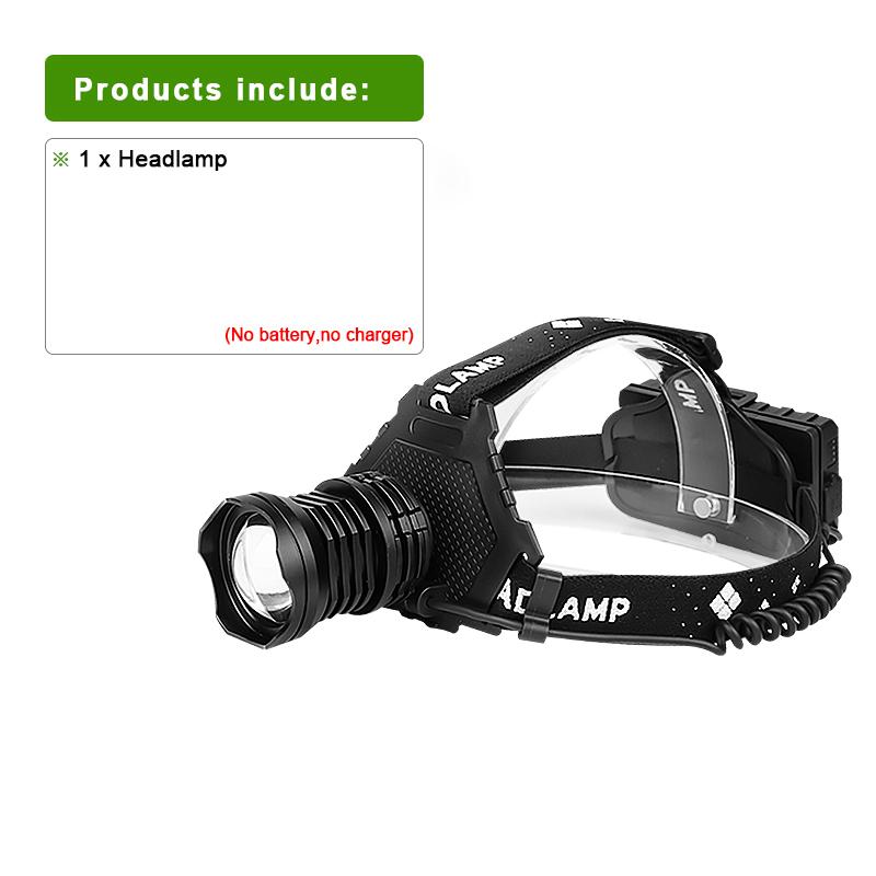 Adjutsable Headlamp XHP120 Portable Headlight Telescopic Zoom Lamp Rechargeable Lantern Outdoor Night Fishing Head Lamp