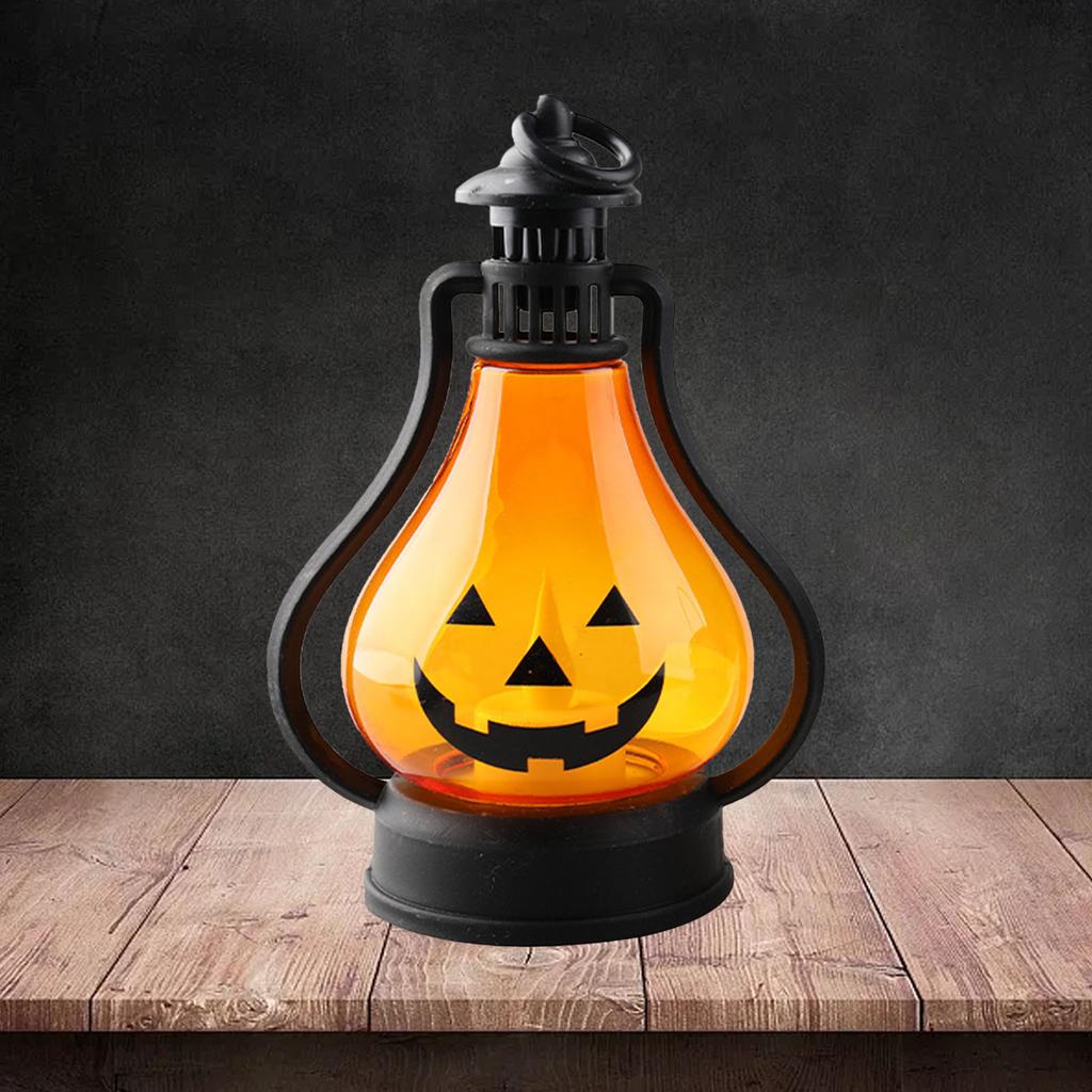 Linterna de Calabaza de Halloween Mesa de Minibar Escritorio Decorativo Vela Linterna Colgante