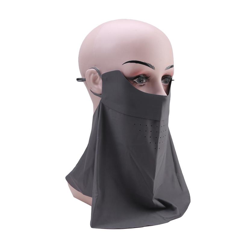 Traceless Sunscreen Mask DetachableIce Silk Mask Summer Breathable Thin Cover Face