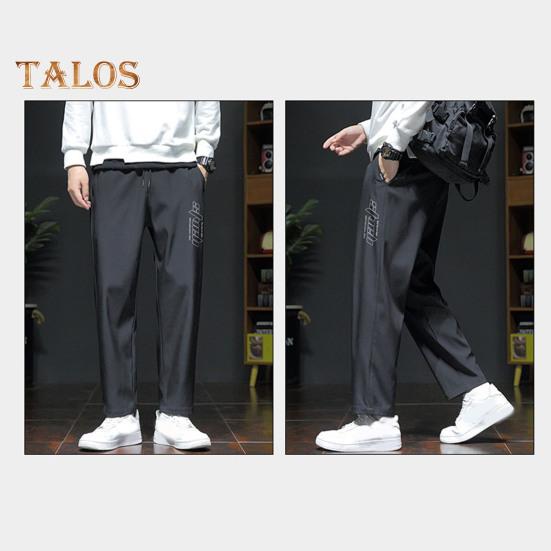 Pantaloni Bărbați Primăvară Toamnă cu Buzunare Laterale Șnur Talie Elastică Picior Larg Pantaloni Subțiri Culoare Solidă Largi Stil Stradal Sport Pantaloni pentru Muncă Zilnic