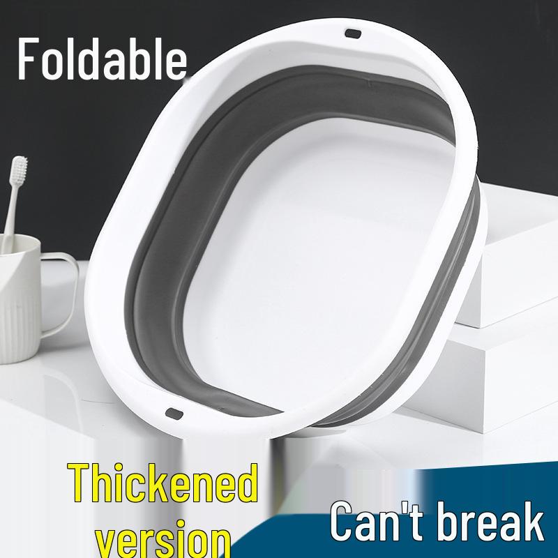 Portable Folding Wash Basin: Space-Saving, Multi-Purpose for Home, Travel, Dorms, and Foot Soaks