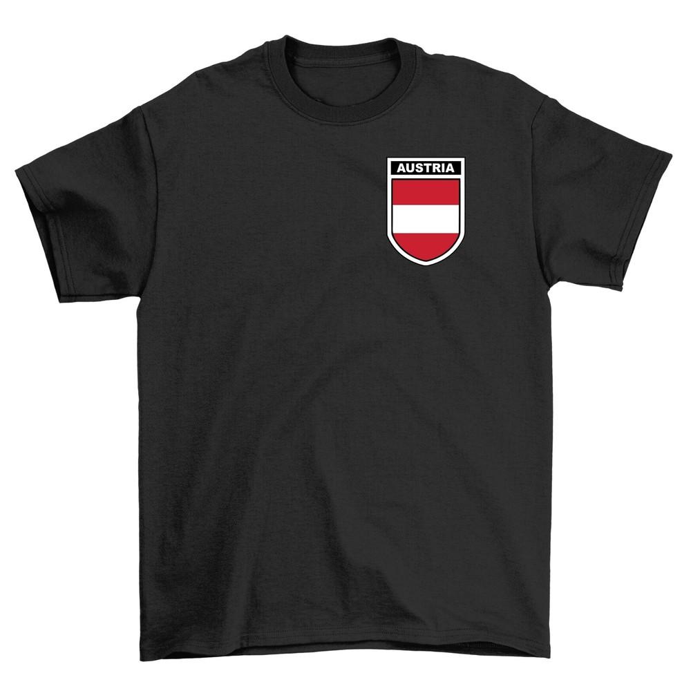 Austria Football Badge T-Shirt, Men's Women's and Kids Euro 2024 England Foot Ball