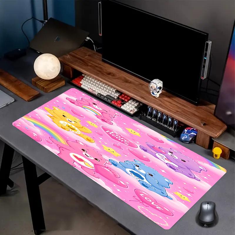 Bear Theme Mouse Pad, Non Slip Rubber Base, Multifunctional Office & Home Decor, Perfect for Workspace Personalization.