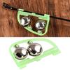 10pcs Fishing Gear Double Bells Alarm for Lake River Arched Fishing Bells Universal Rod Alarm Glow Night Indicator