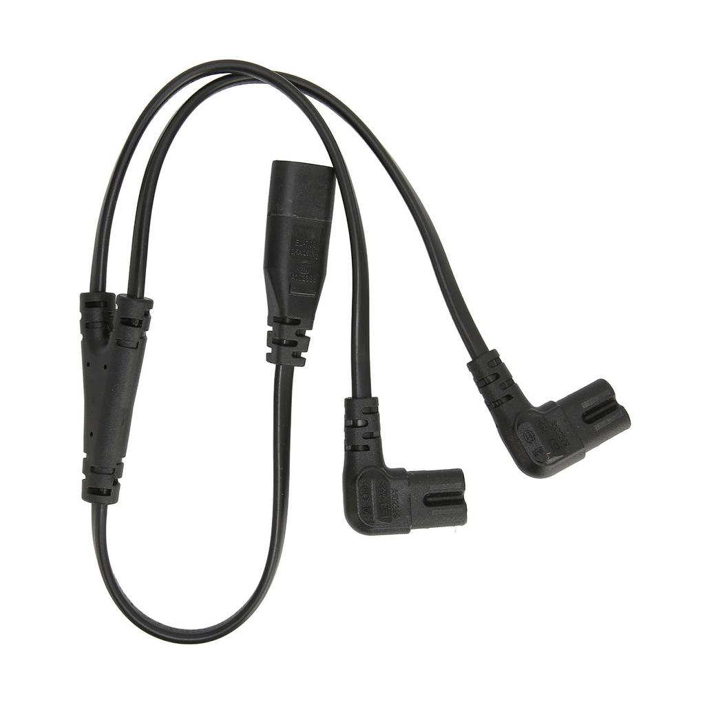 IEC320 C8 To Dual C7 Cord Male To Female 1 In 2 Out AC Power Splitter Cable for LCD Monitor Desk Lamp 100‑250V