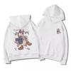 Women's Plus Size Gray Donald Duck Hoodie - American Style, Silver Fox Velvet, Thickened for Autumn Winter.