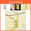 Stylish Lucky Rabbit Pendant Necklace For Women In Elegant 18k Gold And Silver