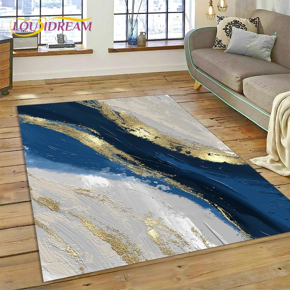 Luxurious Green Gold Colour Marble Dream Carpet Rug for Bedroom Living Room Sofa Decoration,Children Game Large Decor Floor Mat