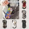 Hanging Flower Print Eyeglass Case Lips Print Soft Reading Glass Pouch Leather Water-resistant Sunglasses Storage Bag Women