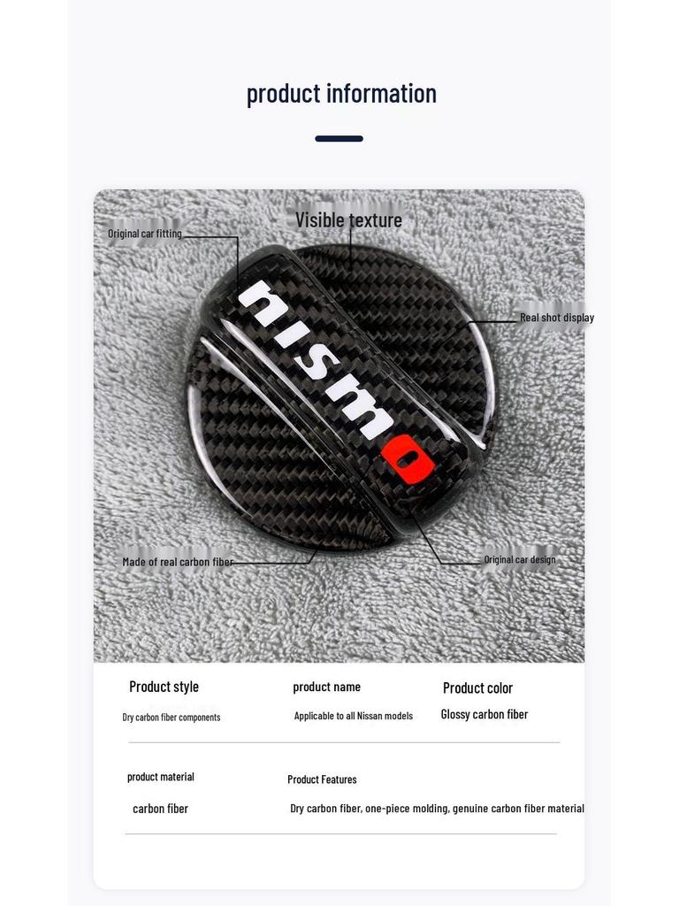 Uhlíková Palivová Nádržka pro Nissan: Sylphy, Teana, Patrol, Tiida, GTR350, 370Z, Qashqai, Bluebird, X-Trail