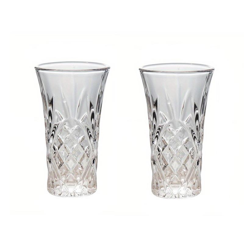 2/4/6pcs/Set Diamond Glass Tequila Shot Glasses, 65ml/2.2oz, Heavy Base, Multipurpose Reusable Glassware, Recyclable, Hand Wash