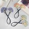 Peacocks Shaped Hairpin Strong Grip Alloy Materials For Gym Party Quick Hairstyling