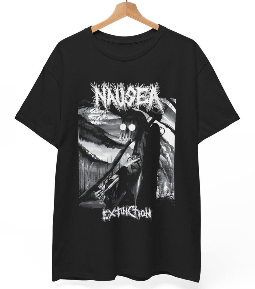 Nausea 'Extinction' T-Shirt: Vintage Anarcho-Crust Punk Band Tee S-5XL