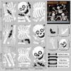 Halloween Witch & Mummy Window Stickers for Family Party & Shop Decoration