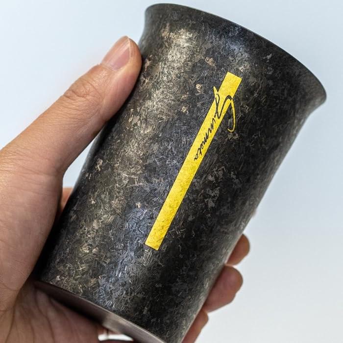 HORIE Niigata-Sanjo Titanium Double Tumbler GUNMETA Black Wide Mouth 290ml