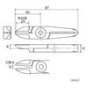 VESSEL Slide Air Vertical Type Straight Blade for NT20AJ Nipper, Blade/GT-NT20 Model, Resin,
