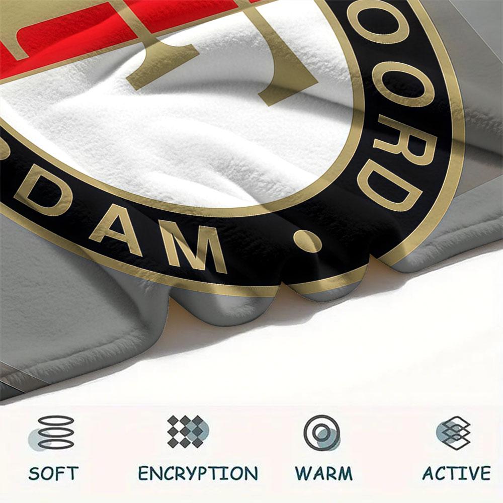 1PC Feyenoord Patterned Flannel Blanket Suitable For All Seasons for Home Decor Warmth and Comfort Gifts Holiday Present