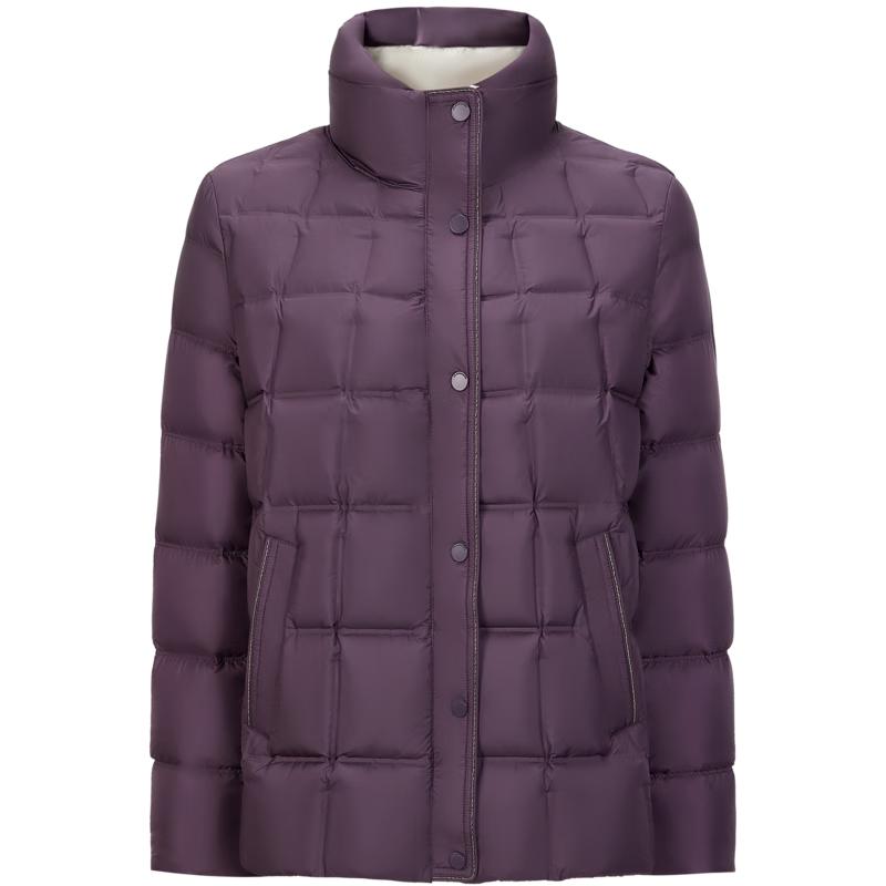 JUZI ANNACAU Women's Casual Stand Collar Short Duck Down Jacket