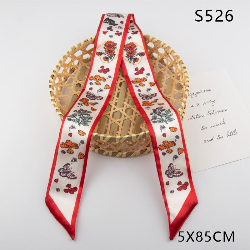 Versatile Vintage Silk Scarf: Hair Tie, Headband, Bag Accessory