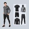 Men's 5-Piece Quick-Dry Sports & Fitness Set: Gym, Running, Basketball - All Seasons