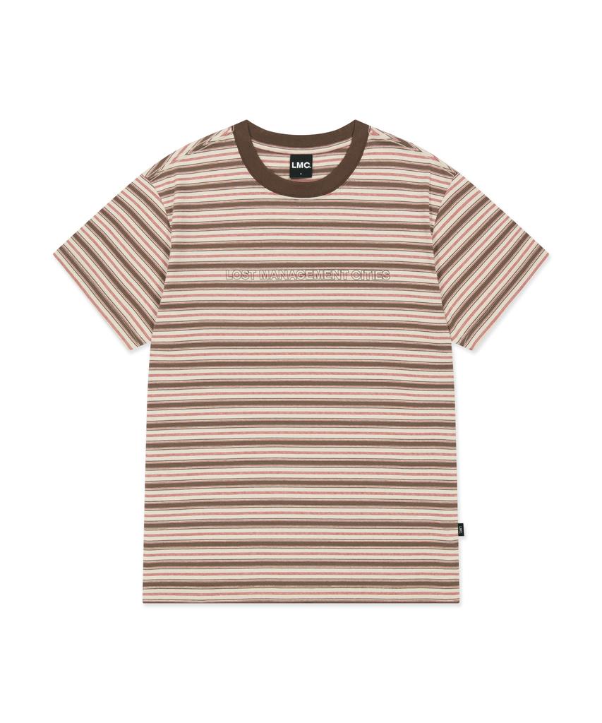 LMC Multi Stripe Tee Brown