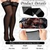 Women Plus Size Fat Sexy Stocking Lace Top Silicon Strap Anti-skid Thigh Lace Stockings Female Erotic Gift Nightclub Stockings