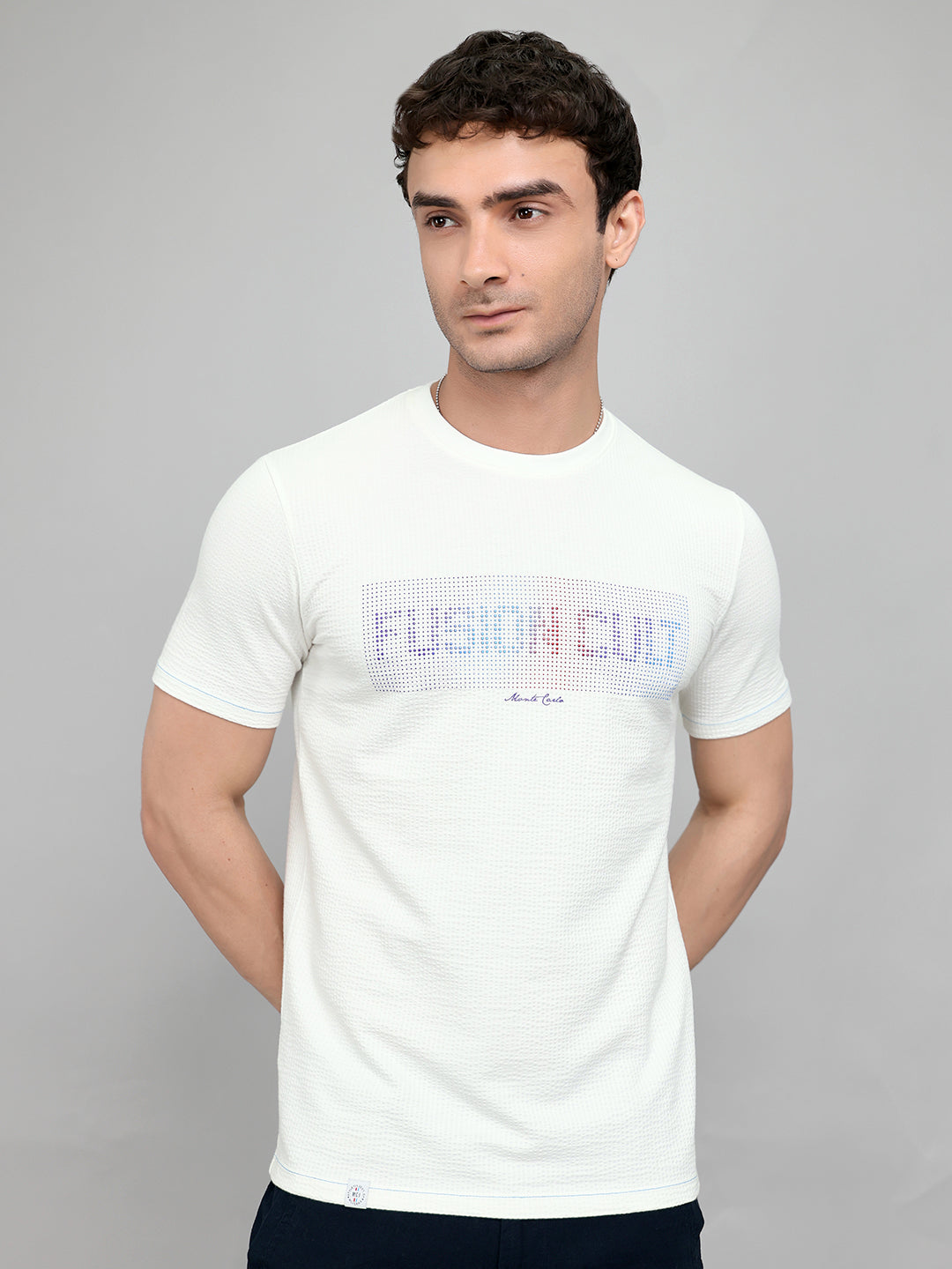 Monte Carlo Men Smart Fit White Tshirt M белый