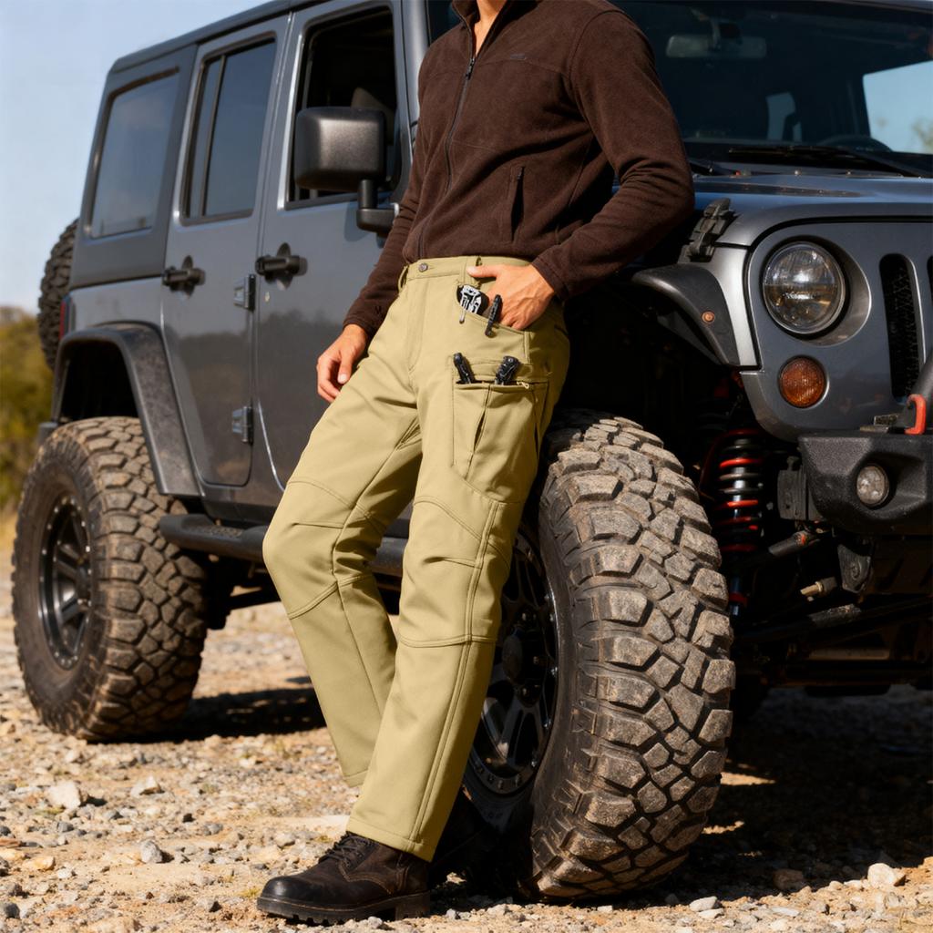 Men's Cargo Pants |, Multi-Pocket, - & -Lined For Hiking, Fishing & Construction Work