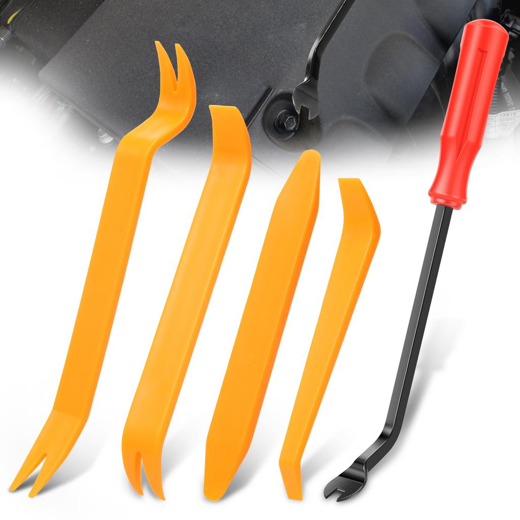 5 Pcs Auto Trim Removal Tool Car Door Clip Cars Disassembly Tools Set Automotive Dashboard Audio Interior Panel Removal Tools